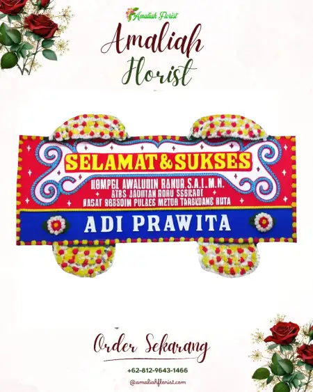 Papan Bunga Ucapan Selamat Jambon