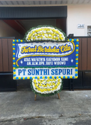 Papan Bunga Duka di Jambon