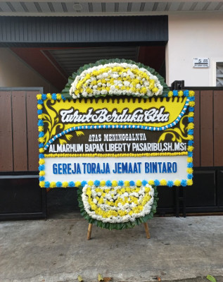 Papan Bunga Duka di Jambon